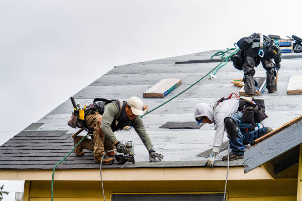 Professional Flat Roof Repair technician working in Norcross, MN